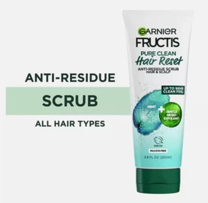 Garnier Fructis Pure Clean Hair Reset Gentle Anti-Residue Scrub, 6.76 fl oz - Picture 1 of 6