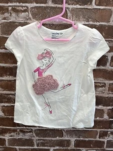 NWT BABY GAP MODERN DANCE T TEE BALLERINA BALLET 5T 5  BOW TULLE FABRIC DANCER - Picture 1 of 3