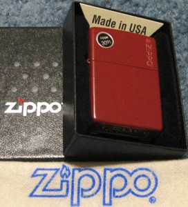 ZIPPO NEW FINISH Lighter MERLOT 46021ZL Like a Fine Wine LOGO Lettering on Front - Picture 1 of 4