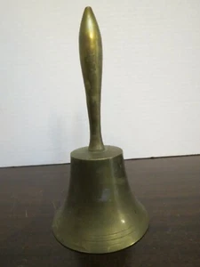 Vintage Brass Dinner Hand Bell 6.75" Tall - Picture 1 of 3
