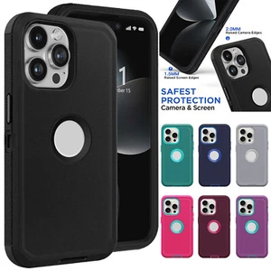 Funda rígida protectora resistente para teléfono Apple iPhone 15/Pro/Pro Max/15+ - Imagen 1 de 54
