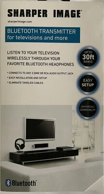 Sharper Image Bluetooth Transmitter For Televisions And More (TSI-BTTV-1000 - Image 1 of 4