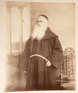 PHOTO Albumine 1880 attribué Bonfils? Palestine Frère Liévin de Hamme 22X28cm - Imagen 1 de 1
