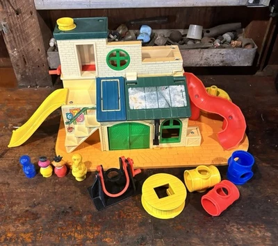 Little People Sesame Street Clubhouse 937 1976 4 figuras BIG BIRD GROVER ERNIE Foto 1 de 4