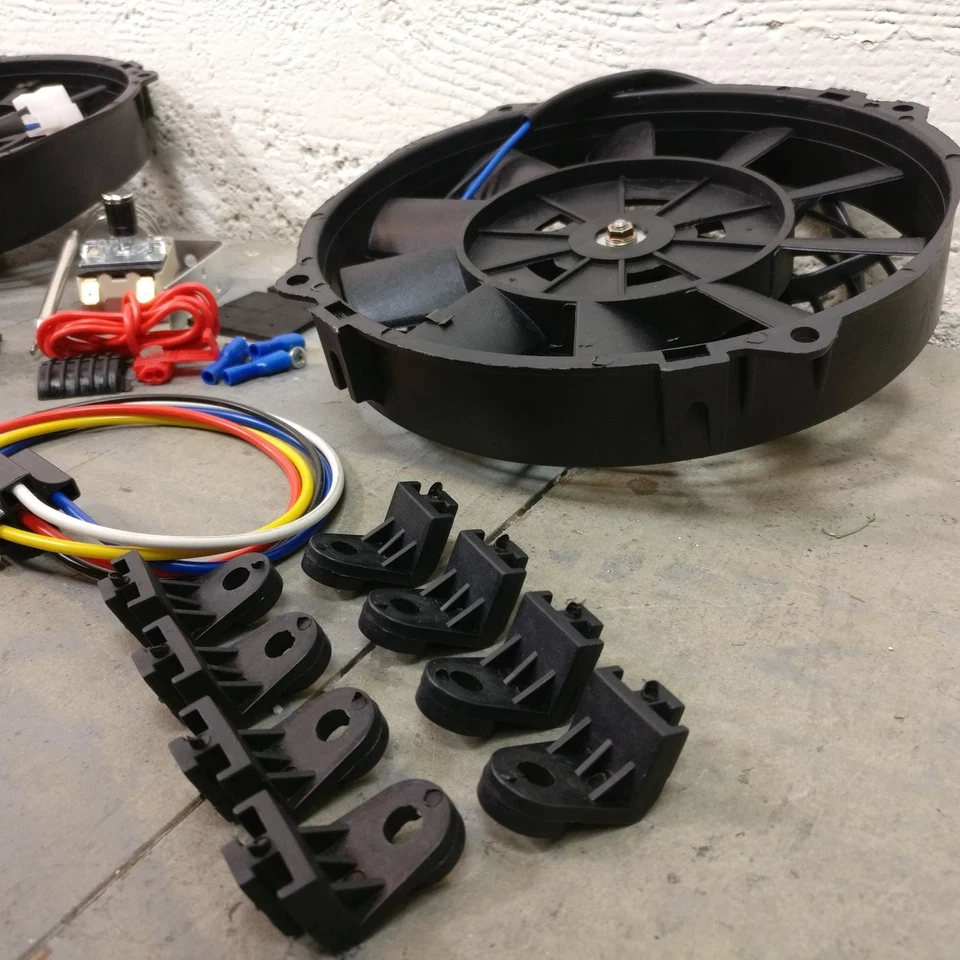 Chevrolet C10 C15 1973-1986 camioneta pickup 8 ventiladores dobles ventilador de refrigeración por aire 12 V  Foto 1 de 4