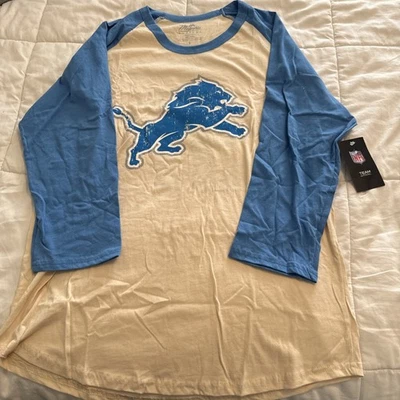 Majestic Aidan Hutchinson Detroit Lions 3/4 Sleeve T-Shirt Large NWT - Image 1 of 4