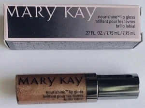 New In Box Mary Kay Nourishine Lip Gloss Beach Bronze #016978 Full Size - Picture 1 of 2