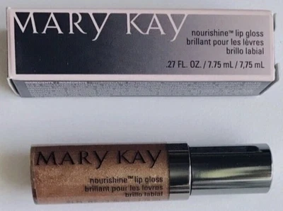 Nuevo En Caja Mary Kay Nourishine Brillo Labial Playa Bronce #016978 Tamaño Completo Foto 1 de 2
