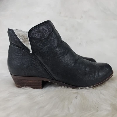 Botines forrados de piel sintética de cuero negro Banter2 LUCKY BRAND para mujer talla EE. UU. 8,5 M Foto 1 de 4