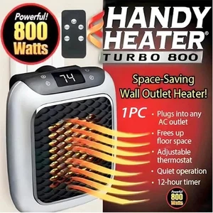Enchufes 800W 220V Calefactor Ventilador Mini Calefacción | Calentador Eléctrico | Calefactor DE - Imagen 1 de 15
