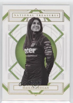 2021 National Treasures Black and White Variations Holo Gold /10 Hailie Deegan - Image 1 of 2