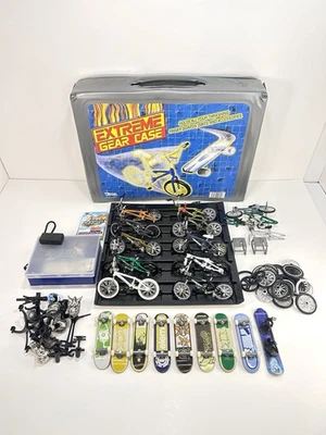 Lot Of Tech Deck Skateboards & Bikes With Case & Tools & Trick Stick BMX Fingers - Image 1 of 4