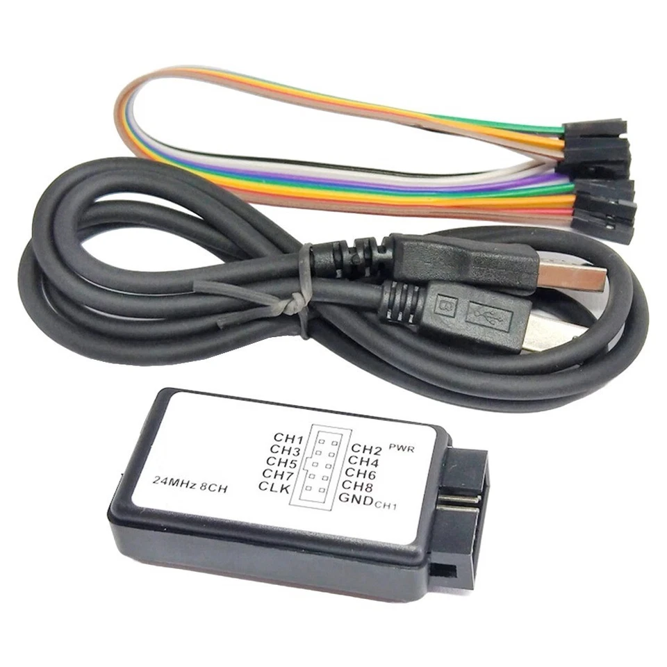 24M USB Logic Analyzer Tool für Mikrocontroller Debugging mit 8 Kanälen - Bild 1 von 4