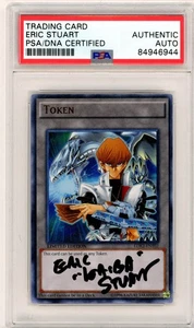 PSA Signed Eric Stuart Yu-Gi-Oh! TCG Token Kaiba LDK2-ENT02 Limted Edition - Bild 1 von 2
