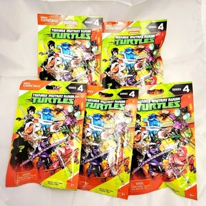 Teenage Mutant Ninja Turtles Mega Construx Series 4 Blind Bags Set of 5 - New - Picture 1 of 4