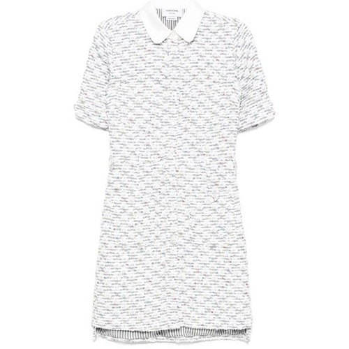 Abito Thom Browne in tweed con toppa e tasche con paillettes 25SS 134384874