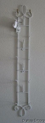 Tripar Augusta Vertical Antique White Display Rack for 4 Cup & Saucer Sets, 36" - Image 1 of 4