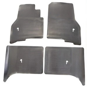 1956-57 PONTIAC GRAND PRIX/CATALINA/BONN ACCESSORY MATS, BLK SET - Picture 1 of 1