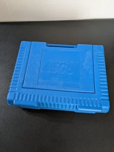 Lego Vintage 1984 blau Kunststoff Tragetasche Aufbewahrungskoffer Made in USA - Bild 1 von 5