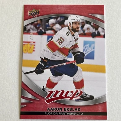 2023-24 Upper Deck MVP - Aaron Ekblad #202 Red /25 - Image 1 of 3