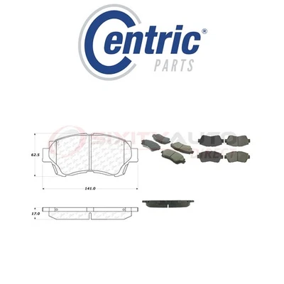 Centric Posi Quiet Disc Brake Pads w Shims for 1992-1998 Lexus SC300 3.0L L6 av - Imagem 1 de 4