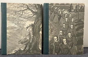 BRONTE SISTERS - WUTHERING HEIGHTS - JANE EYRE - EICHENBERG ILLUSTRATED - 1943 - Picture 1 of 17