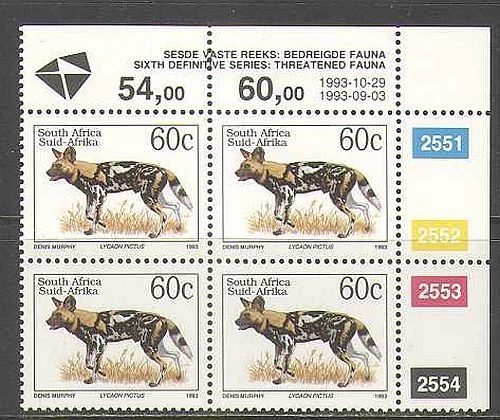 RSA 1993 Hunting Dog/Animals/Nature/Wildlife 1993 rprnt 1v c/b  za10033 - Image 1 of 1