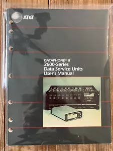DATAPHONE II 2600-Series Data Service Units User’s Manual - Picture 1 of 5