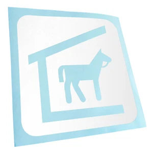 Protection des Animaux Écurie Pictogramme Autocollant 25 Couleurs Fluo Matt - Imagen 1 de 33