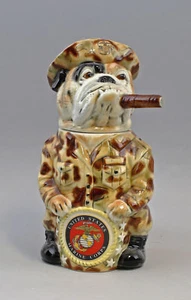 9959250 Thuringia Porcelain Sammler-Bierkrug Bulldog in Tarot Uniform H28cm - Picture 1 of 2