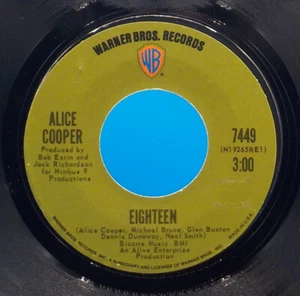 Alice Cooper 45 Eighteen / Body NM EX E10 - Picture 1 of 2
