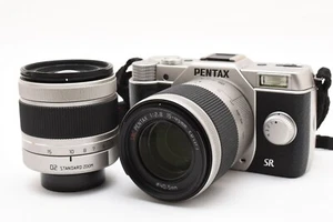 Pentax Q10 Silber 12.4 Mp Digital Kamera Mit / 02+06 Objektiv, Hülle [ EXC Japan - Bild 1 von 11