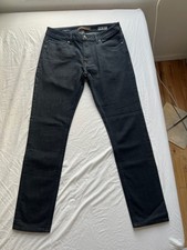 Vigoss Mick 330 Slim Jeans Mens 33 x 32 Dark Wash Denim Stretch Whisker Straight