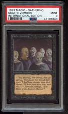 1993 Magic The Gathering MTG International Edition Scathe Zombies PSA 9