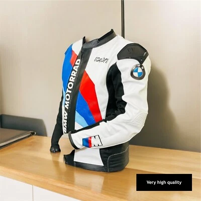 BMW Motorbike Racing Jacket Mens Leather Jacket - Image 1 of 4