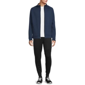 Chaqueta Athlux Para Hombre Activa Doble Tejido con Cremallera Completa, Azul, Grande 42-44 - Imagen 1 de 5
