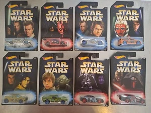 Hot Wheels Star Wars serie completa 8 pezzi Edizione Limitata 2016 - Foto 1 di 4
