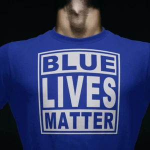 BLUES LIVES MATTER T-Shirt klassischer Look - NEU Farboptionen - Bild 1 von 18