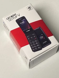 New Alcatel GO FLIP V 4051s Verizon Unlocked 4G LTE Camera Flip Phone in Box - Picture 1 of 11