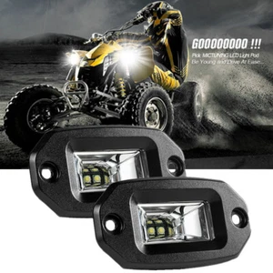 Lámpara antiniebla de inundación de montaje empotrado barra vainas de luz de trabajo LED de 20 W para camioneta todoterreno ATV - Imagen 1 de 9