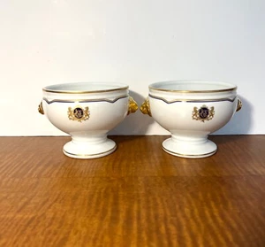 A Pair American Orient Express China Concepts Soup Bowls Golden CO  - Picture 1 of 8