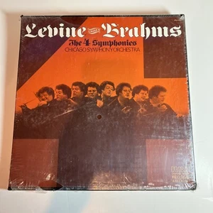 JAMES LEVINE CONDUCTS BRAHMS 4 SYMPHONIES 4 LP BOX SET RCA Red Seal (CRL4-3425) - Picture 1 of 24