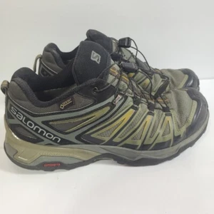 Zapatos de senderismo Salomon X-Ultra 3 Gore-TEX para hombre talla 8,5 anchos verde azufre - Imagen 1 de 11