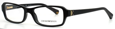 Gafas rectangulares negras para mujer EMPORIO ARMANI EA3016 5017 51-16-135 B:29 Foto 1 de 4