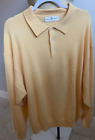 FAIRWAY & GREEN Vintage Men's Long Sleeve 100% Cashmere Polo Sweater Size 2XL +