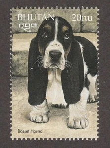BASSET HOUND ** Int'l Dog Briefmarke Kunst ** Tolle Geschenkidee ** - Bild 1 von 1