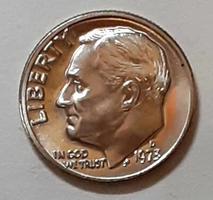 1973 Roosevelt Dime D - BU - Uncirculated - Picture 1 of 2