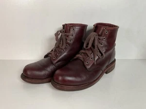 Vintage Chippewa For LL Bean Service Boot 7.5 EE USA Made Oxblood Distressed - Picture 1 of 19