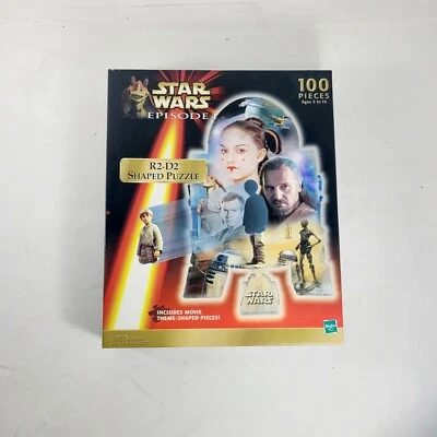 Star Wars Episode 1 R2D2 Shaped Puzzle 100 Pieces with Movie Theme Shaped Pieces - Image 1 of 4