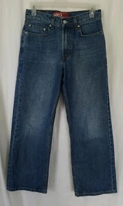 Levi's 569 Loose Straight Fit Blue Jeans Tag Size 14 Reg 27×27 Measures 28x26 - Picture 1 of 8